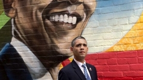 Bronx Obama at Ben's Chili Bowl